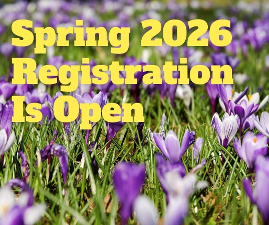 Spring 2026 Registration Is Open